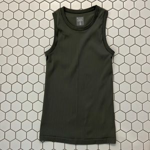 Athleta Sage green ribbed tank